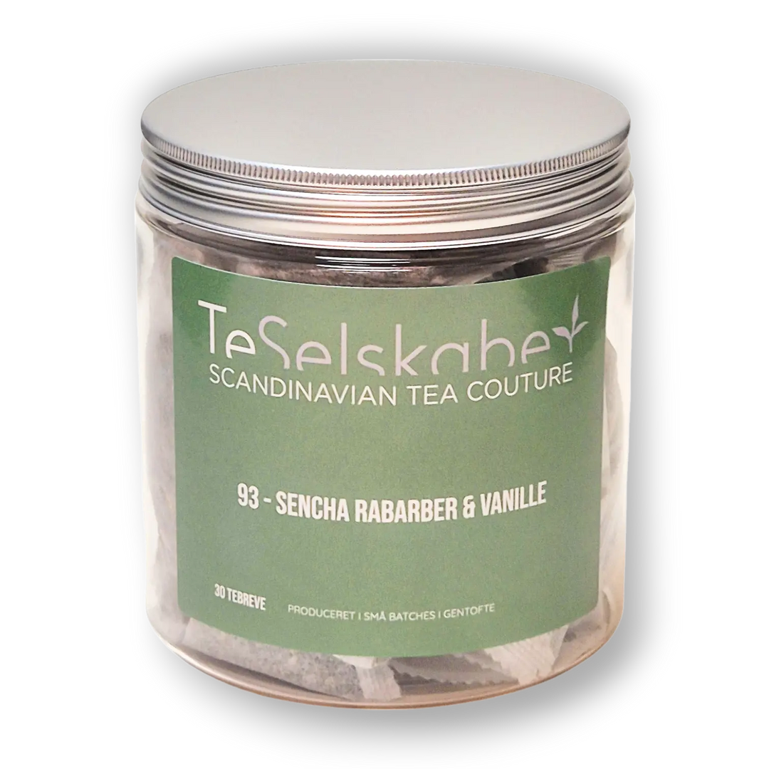 93 - Sencha rabarber & vanille Tebreve - - Te - TeSelskabet