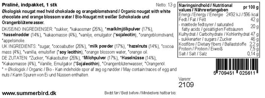 Sommerfugle Praliné 40 stk ØKO