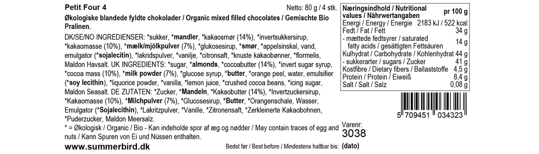 Petit Four æske 4 stk.