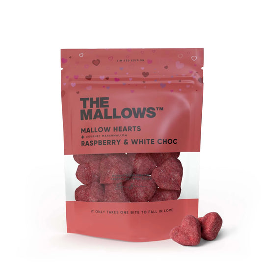 The Mallows - Mallow Hearts Raspberry - Konfekture - TeSelskabet