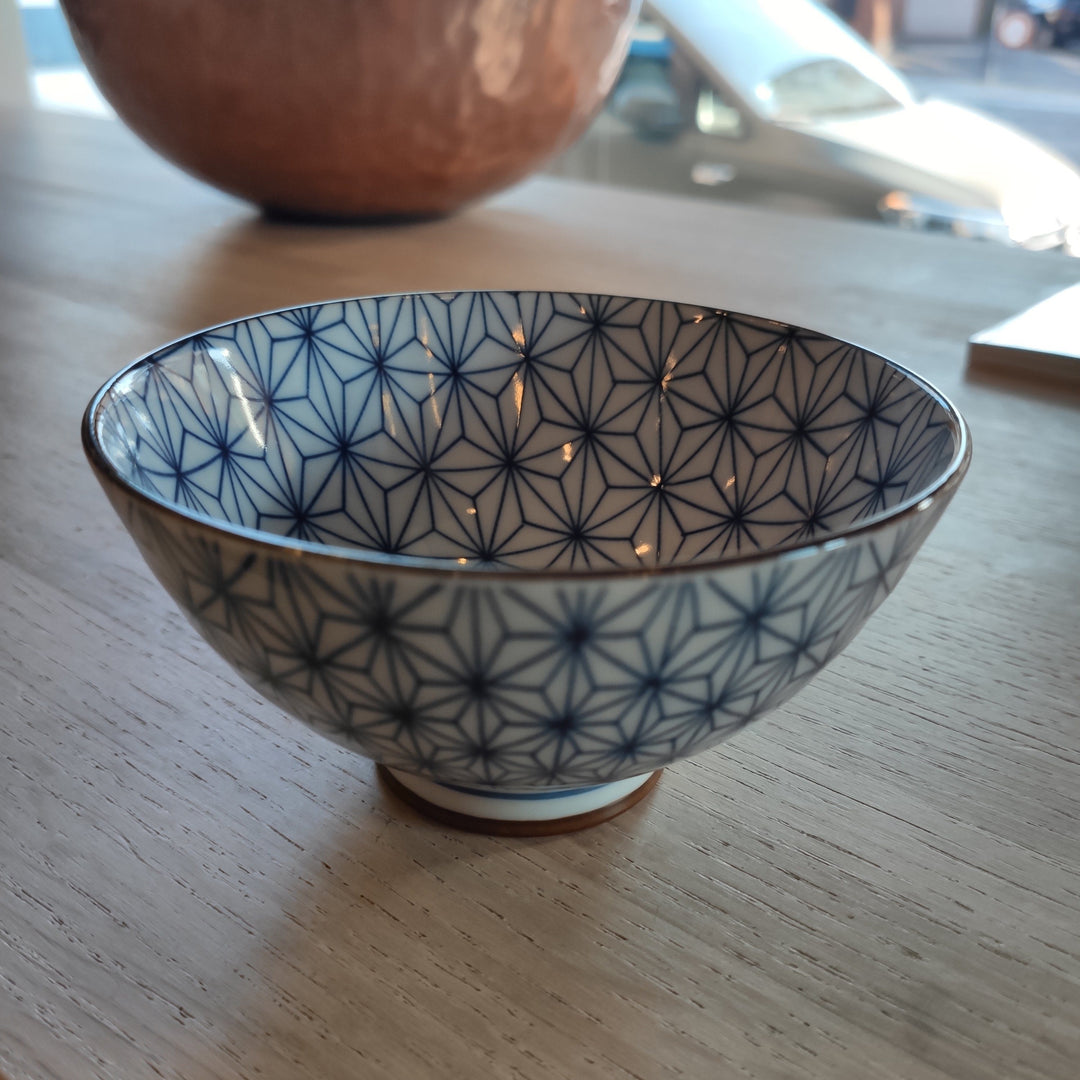 Japansk porcelæns skål med blå mønstre - - Non-food - TeSelskabet