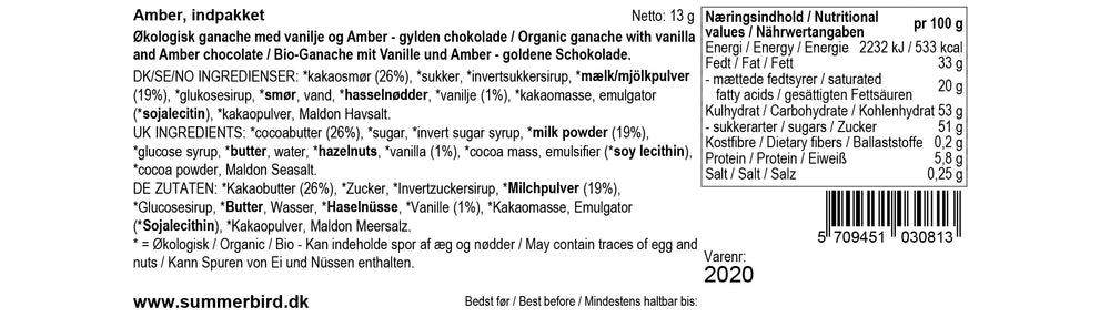 Sommerfugle Amber 40 stk ØKO