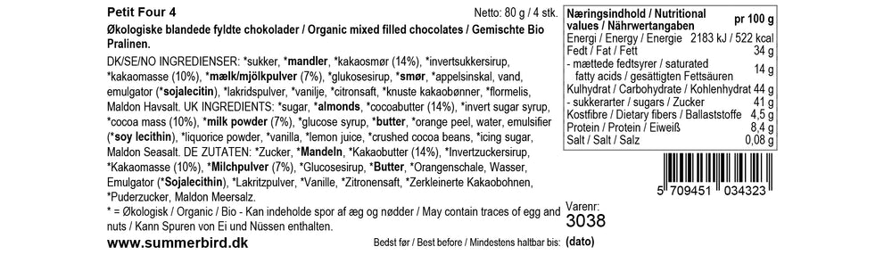 Petit Four æske 4 stk.