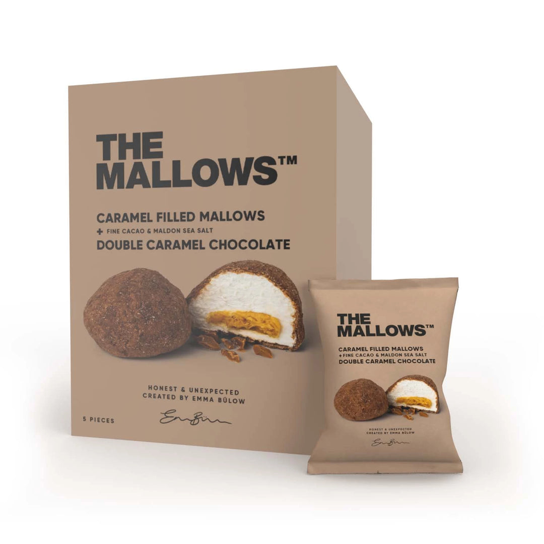 Filled Mallows - Double Caramel æske med 5 stk - Konfekture - TeSelskabet