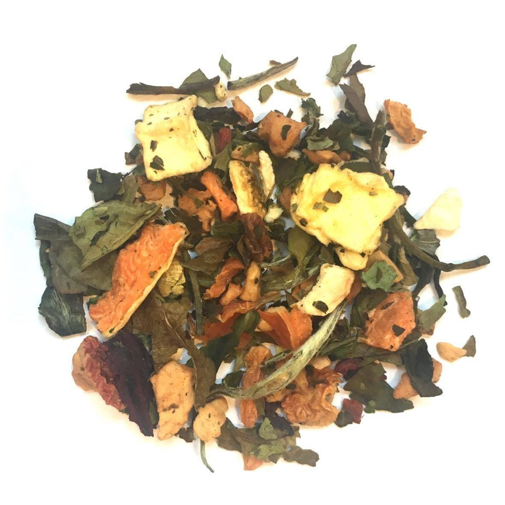 165 - Hvid te med mango & fersken Tebreve - - Te - TeSelskabet