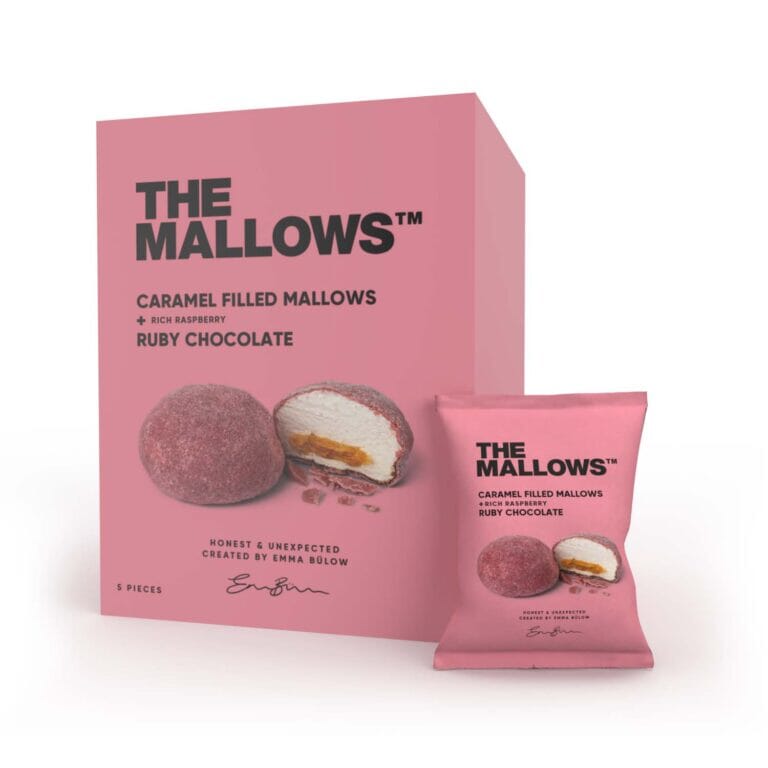 Filled Mallows - Ruby æske med 5 stk - Konfekture - TeSelskabet